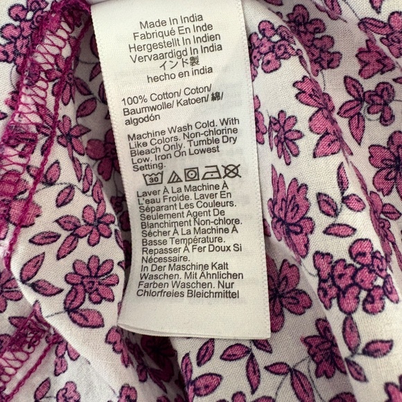 J. Crew Factory Pink Floral Blouse - Picture 7 of 7